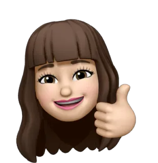 👍 Memoji, Hoạt hình, Ảnh đại diện, Giơ ngón tay cái, Tích cực, Chấp thuận telegram sticker