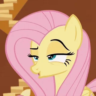 😏 Fluttershy My Little Pony Мультфильм, Пони, Флаттершай, Милый, Животное, Дружба, Магия whatsapp sticker