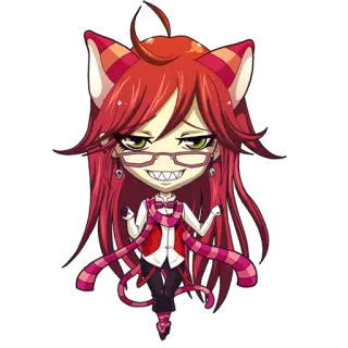 Kuroshitsuji_Neko sensei telegram stickers