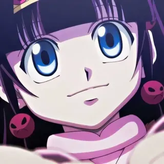 ⛓️ Alluka Zoldyck Hunter x Hunter Anime, Charakter, Alluka Zoldyck, Hunter x Hunter, süß, Cartoon telegram sticker