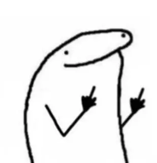 🖕 strichmännchen, mittelfinger, beleidigend, unhöflich, geste whatsapp sticker