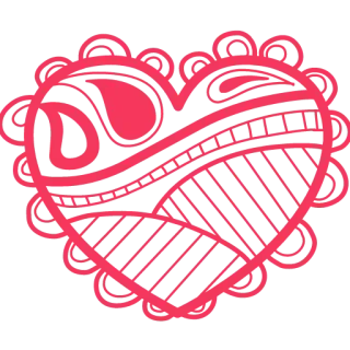 ❤️ corazón, amor, decoración, San Valentín, gráfico whatsapp sticker
