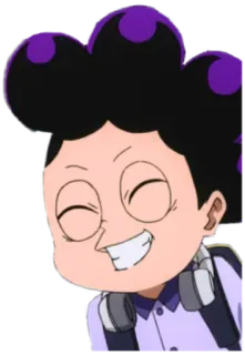 😁 Minoru Mineta My Hero Academia 动漫, 男孩, 英雄, 学校, 葡萄 telegram sticker