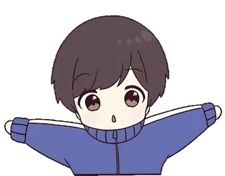 🫣 Anime, Hoạt hình, Chibi, Nhân vật, Dễ thương whatsapp sticker