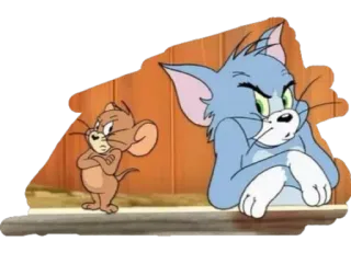 😒 Tom and Jerry Cartone animato, Tom, Jerry, Gatto, Topo telegram sticker