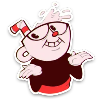 🤷 Cuphead Cartone animato, Tazza, Personaggio, Animazione, Streaming telegram sticker