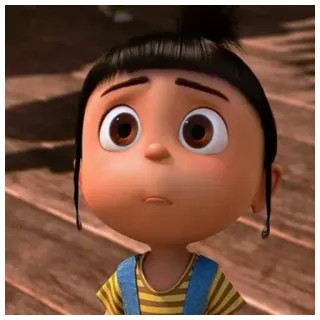 😔 Agnes Despicable Me kartun, film, animasi, karakter, anak, perempuan, Agnes, Despicable Me telegram sticker
