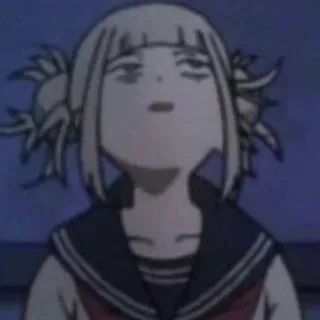🥠 Himiko Toga My Hero Academia anime, my hero academia, himiko toga, villain, exhausted, funny, tired telegram sticker