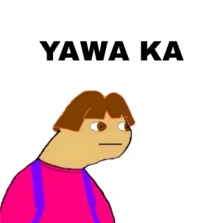 🖕 Dora Dora the Explorer YAWA KA dora, yawa, nhà thám hiểm, hoạt hình, hài hước, meme telegram sticker