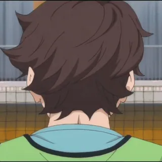 🏐 Anime, Capelli, Nuca, Taglio di capelli telegram sticker