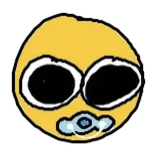 🥺 Emoji, Weinend, Traurig, Gesicht, Gelb telegram sticker