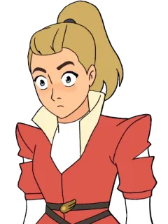 😶 Adora She-Ra and the Princesses of Power cartoon, fantasy, anime, character, She-Ra, Adora telegram sticker