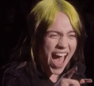 🌊 Billie Eilish บิลลี ไอลิช, นักร้อง, ป็อปสตาร์, คนดัง, นักดนตรี, ผู้หญิง telegram sticker