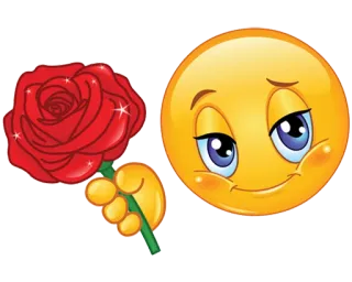 🌹 Emoji, Rose, Fleur, Romantique, Amour, Joyeux, Sourire telegram sticker