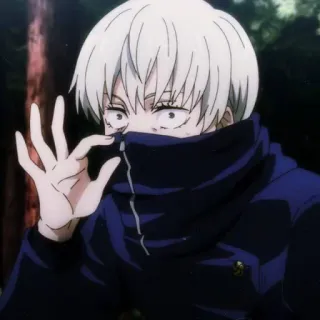 ❤️ Toge Inumaki Jujutsu Kaisen Toge Inumaki, Anime, Jujutsu Kaisen, Tóc Trắng, Lời nguyền telegram sticker
