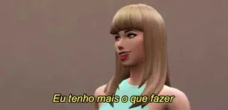 😉 Eu tenho mais o que fazer The Sims, Gra wideo, Sims, Postać telegram sticker