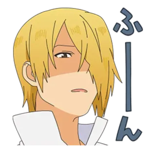 😕 ふん animé, japonais, personnage, expression, visage, dessin animé telegram sticker