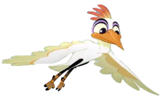 🐥 Zazu The Lion King oiseau, dessin animé, Disney, Zazu, Le Roi Lion telegram sticker