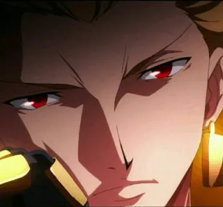 ✨ Gilgamesh Fate/stay night anime, czerwone oczy, mężczyzna, postać telegram sticker