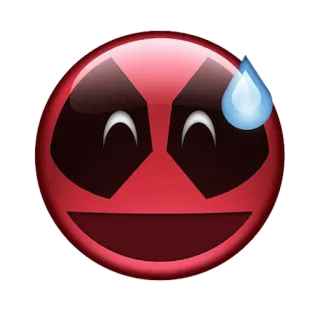 😅 emoji, nervous, sweat, face, red telegram sticker
