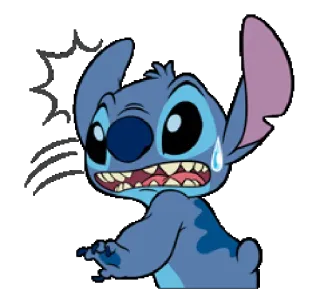 😧 Stitch Lilo & Stitch Stitch, Lilo & Stitch, dessin animé, personnage, alien, Disney whatsapp sticker
