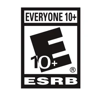 ✌ EVERYONE 10+ ESRB, E10+, 10 ans et plus, classification, évaluation jeu telegram sticker