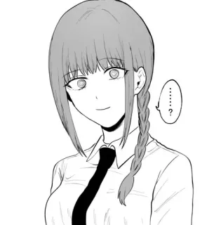 ⛓ Makima Chainsaw Man ......? Аниме, Манга, Персонаж, Человек-бензопила, Макима telegram sticker