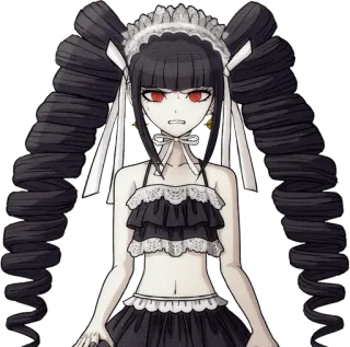 🃏 Celestia Ludenberg Danganronpa Anime, Danganronpa, Celestia Ludenberg, Gótico, Personagem telegram sticker