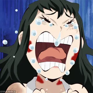 🏮 anime, chorando, mulher, triste, personagem, lágrimas whatsapp sticker