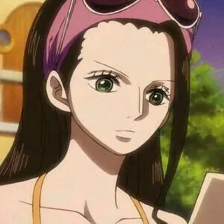 👑 Nico Robin One Piece Anime, Manga, One Piece, Nico Robin, Personnage whatsapp sticker