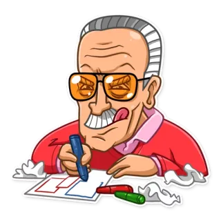 Stan Lee telegram stickers