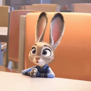 π Judy Hopps Zootopia Judy Hopps, Zootopia, rabbit, cartoon, animal, police officer telegram sticker