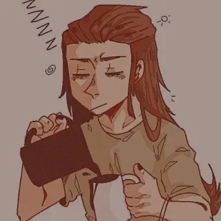 🎨 ZZZZ sommeil, fatigué, café, matin, épuisé telegram sticker