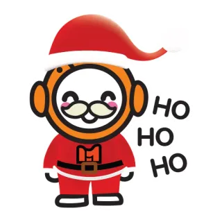 🎄 HO
HO
HO サンタ, クリスマス, ホリデー, お祝い, 漫画, ホーホーホー telegram sticker