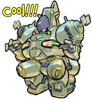 😃 COOL!!!! roboter, cool, mecha, scifi, cartoon, aufkleber telegram sticker