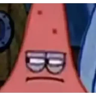 😒 Patrick Star Spongebob Squarepants spongebob, patrick, cartoon, sea star, nickelodeon telegram sticker