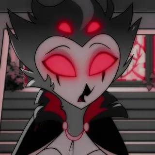 🦉 Stella Goetia Helluva Boss burung hantu, iblis, neraka, kartun, perempuan telegram sticker