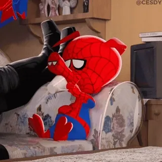 😒 Spider-Ham Spider-Man: Into the Spider-Verse Spider-Man, Spider-Verse, Spider-Ham, Marvel, kartun, superhero telegram sticker