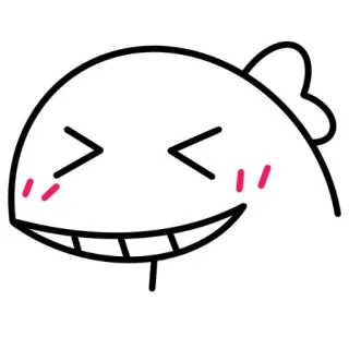 🦖 Kartun, Sederhana, Senang, Smiley, Lucu, Gambar whatsapp sticker