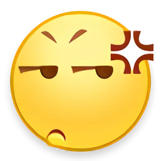 🦇 Emoji, en colère, contrarié, frustré, fou, agacé telegram sticker