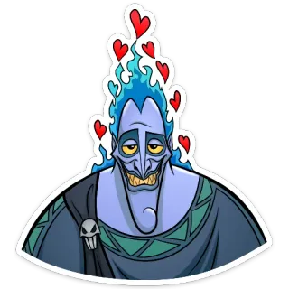 😍 Hades Hercules disney, cartoon, god, underworld, character whatsapp sticker