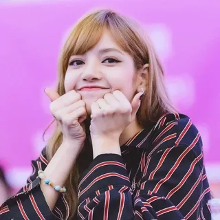 😋 Lisa kpop, певица, айдол, лиса, blackpink, музыка, женщина telegram sticker
