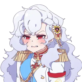 😠 アニメ, 怒り, 王室, プリンセス, 漫画, 女性 telegram sticker