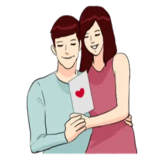 💌 casal, amor, romance, relacionamento, coração, dia dos namorados, desenho animado telegram sticker