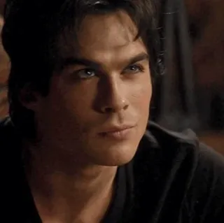 😈 Damon Salvatore The Vampire Diaries vampiro, serie de TV, actor, Ian Somerhalder telegram sticker