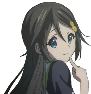 🙂 Anime, Ragazza, Personaggio, Manga, Carino telegram sticker