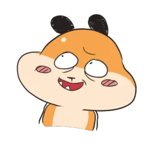 😳 hoạt hình, động vật, chuột hamster, hài hước, biểu cảm, ngớ ngẩn, dễ thương telegram sticker