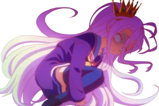😱 Shiro No Game No Life Anime, Shiro, No Game No Life, Manga whatsapp sticker