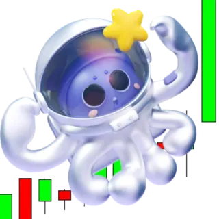 🥞 astronauta, polvo, espaço, estrela, desenho animado, personagem, fofo whatsapp sticker