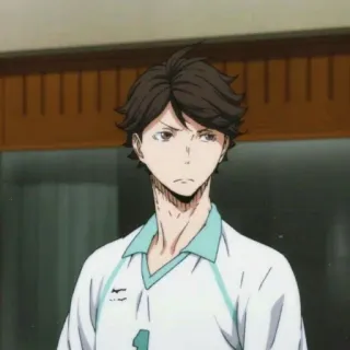 🍃 Tooru Oikawa Haikyuu!! Anime, Haikyuu, Volley-ball, Personnage, Tooru Oikawa telegram sticker